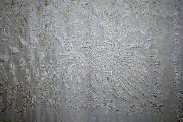 Shawl, silk, American or European
