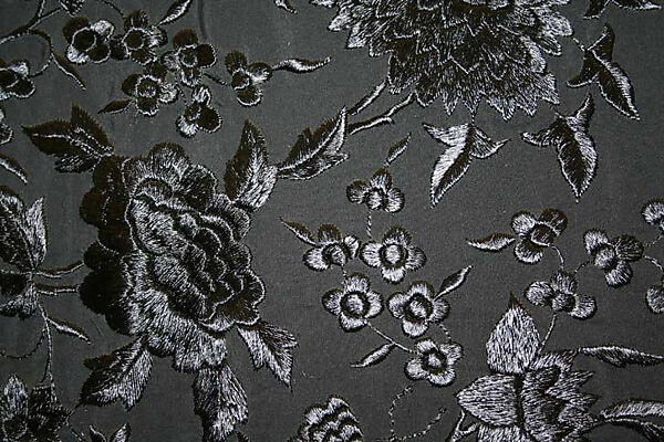 Shawl, silk, American or European