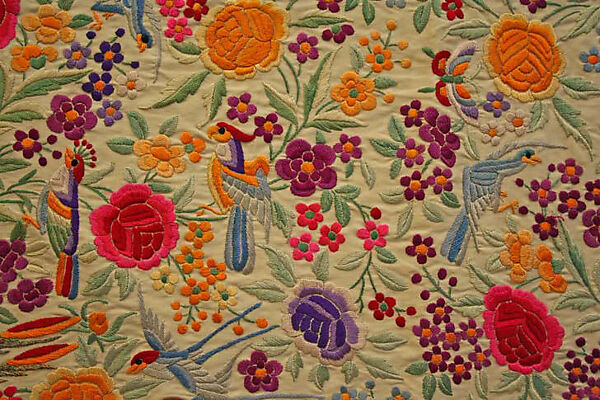 Shawl, silk, Chinese for the Western market