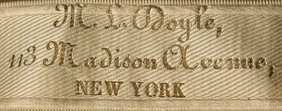 Wedding ensemble, (a, b) M. L. Doyle, silk, American