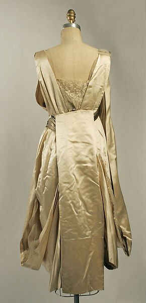 Wedding ensemble, silk, metal, American