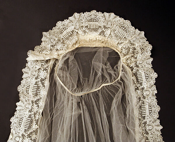 Wedding ensemble, silk, metal, American