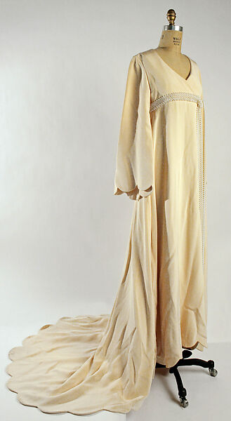 Wedding ensemble, (a, b) Bill Blass (American, Fort Wayne, Indiana 1922–2002 New Preston, Connecticut), silk, synthetic fiber, American 