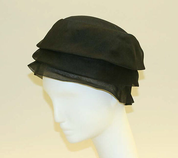 Toque, House of Balenciaga (French, founded 1937), cotton, French 