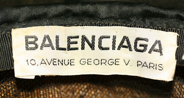 Toque, House of Balenciaga (French, founded 1937), cotton, French