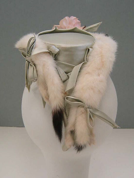 Hat, Braagaard (American), silk, fur, straw, American