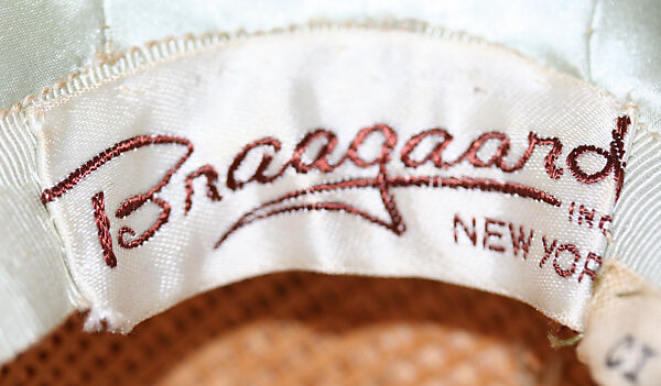 Hat, Braagaard (American), silk, fur, straw, American