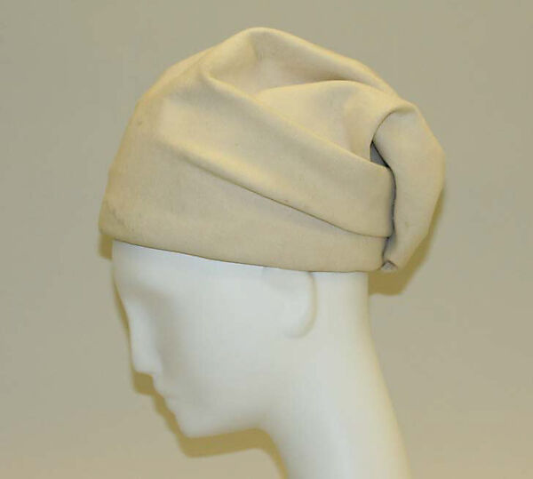 Turban, House of Balenciaga (French, founded 1937), wool, French 