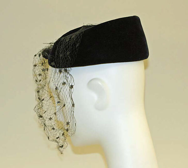 Hat, House of Balmain (French, founded 1945), silk, French