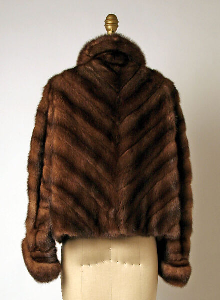 Jacket, Mainbocher (French and American, founded 1930), fur, American