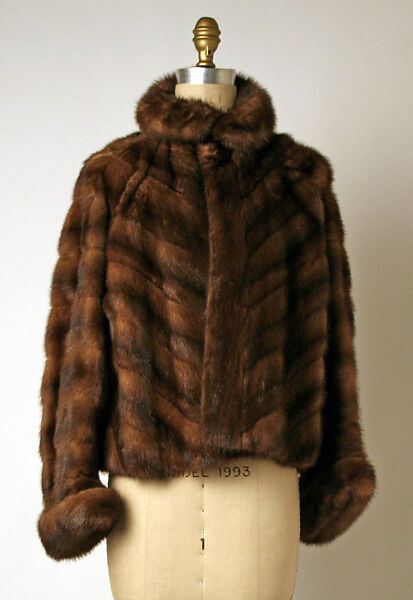 Jacket, Mainbocher (French and American, founded 1930), fur, American 