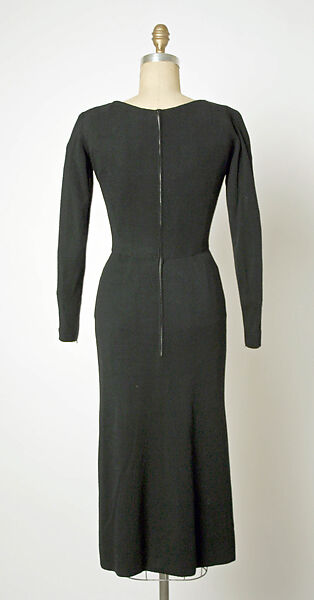 Afternoon dress, Jacques Fath (French, 1912–1954), wool, silk, French