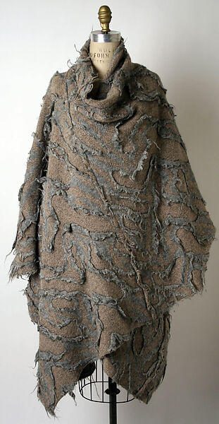 Cape, Issey Miyake (Japanese, 1938–2022), wool blend, Japanese 