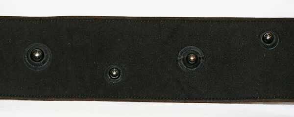 Belt, Attributed to House of Lanvin (French, founded 1889), leather, steel, French