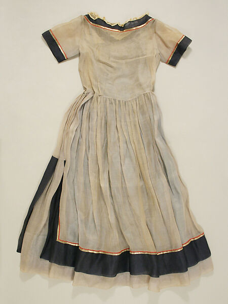 Robe de Style, House of Lanvin (French, founded 1889), cotton, metal, silk, French