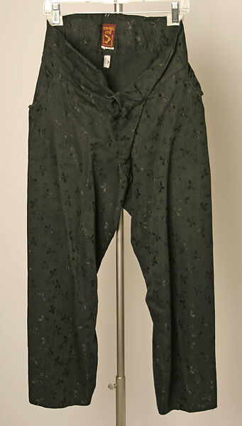 Trousers, Vivienne Westwood (British, 1941–2022), cotton, British 