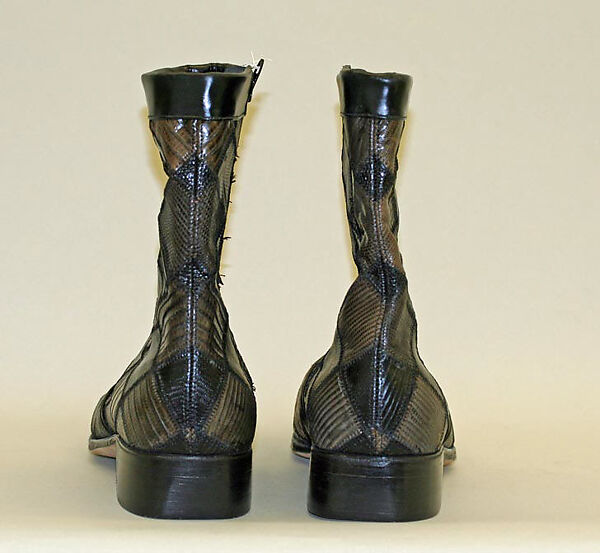 Boots, plastic, leather, American