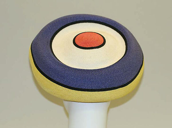 Hat, Halston (American, Des Moines, Iowa 1932–1990 San Francisco, California), straw, American