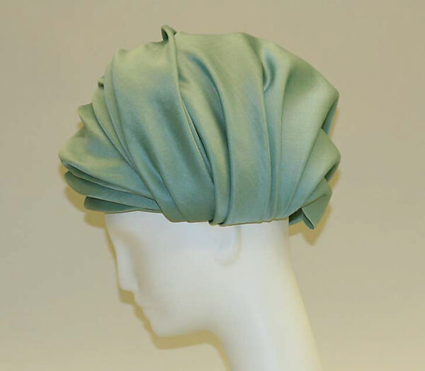 Hat, Halston (American, Des Moines, Iowa 1932–1990 San Francisco, California), silk, American