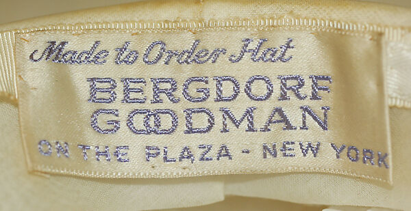 Hat, Halston (American, Des Moines, Iowa 1932–1990 San Francisco, California), cotton, American