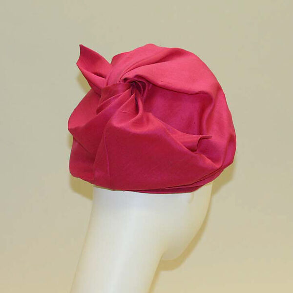Hat, Halston (American, Des Moines, Iowa 1932–1990 San Francisco, California), silk, American