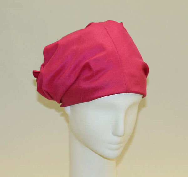 Hat, Halston (American, Des Moines, Iowa 1932–1990 San Francisco, California), silk, American 