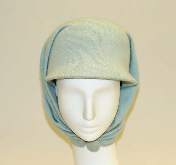 Hat, Halston (American, Des Moines, Iowa 1932–1990 San Francisco, California), cashmere, American 