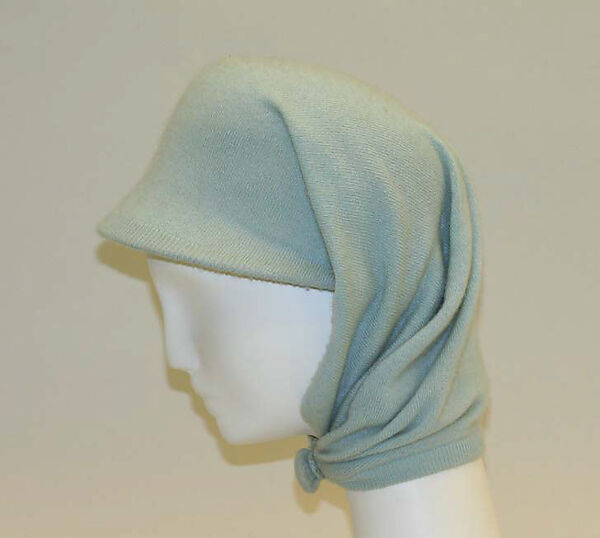 Hat, Halston (American, Des Moines, Iowa 1932–1990 San Francisco, California), cashmere, American