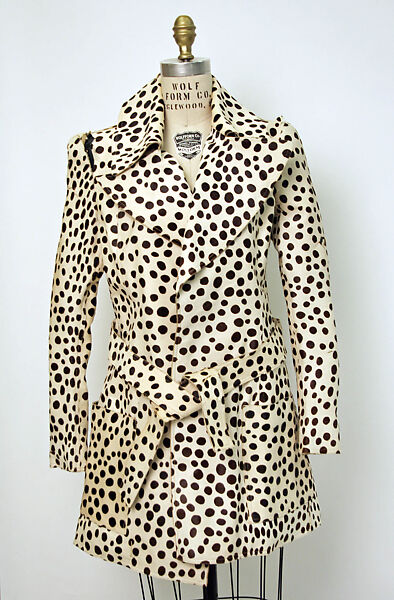 Coat, Halston (American, Des Moines, Iowa 1932–1990 San Francisco, California), leather, American 
