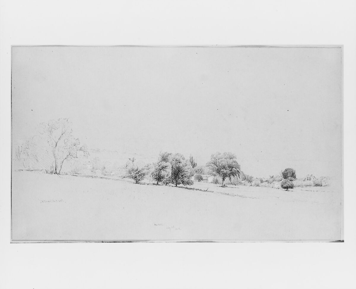 Aurora, James M. Hart (American (born Scotland), Kilmarnock 1828–1901 New York), Watercolor, graphite and white gouache on tan wove paper, American