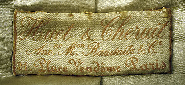 Suit, Raudnitz and Co. - Huet and Chéruit (French), wool, silk, cotton, linen, French