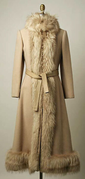Coat, Oscar de la Renta, LLC. (American, founded 1965), wool,  fur, American 