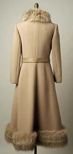 Coat, Oscar de la Renta, LLC. (American, founded 1965), wool,  fur, American