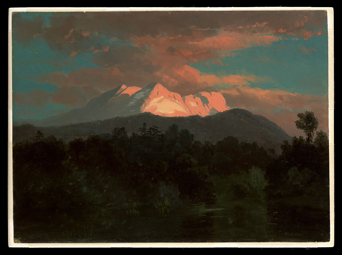 Mountain Range, James M. Hart (American (born Scotland), Kilmarnock 1828–1901 New York), Oil on wove paper, American 