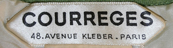 Dress, André Courrèges (French, Pau 1923–2016 Neuilly-sur-Seine), wool, French