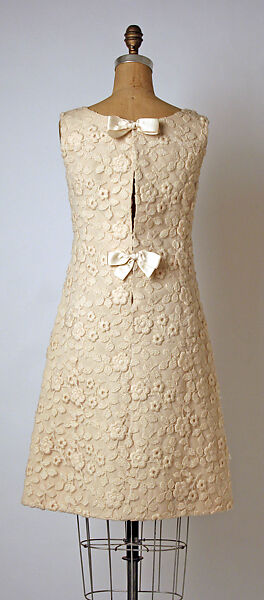 Evening dress, André Courrèges (French, Pau 1923–2016 Neuilly-sur-Seine), silk, wool, French