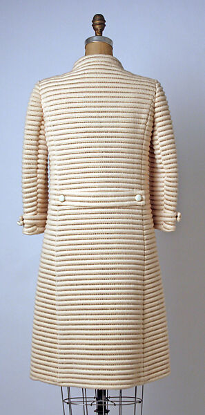 Evening coat, André Courrèges (French, Pau 1923–2016 Neuilly-sur-Seine), wool, silk, French