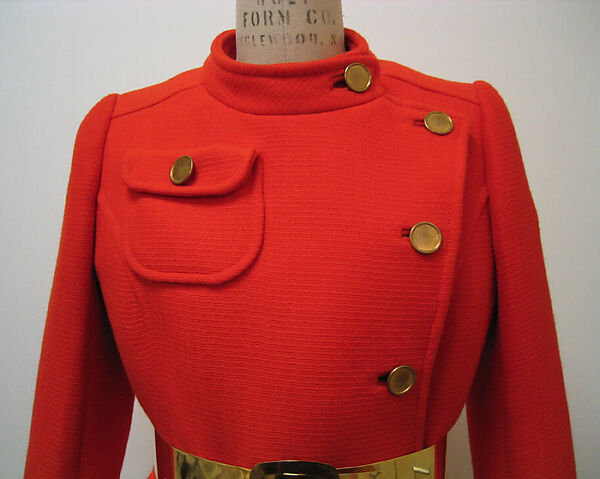 Ensemble, André Courrèges (French, Pau 1923–2016 Neuilly-sur-Seine), wool, metal, French