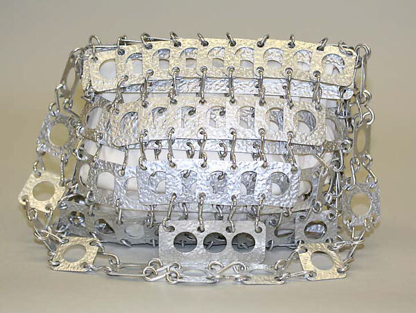 Purse, Attributed to André Courrèges (French, Pau 1923–2016 Neuilly-sur-Seine), metal, French 