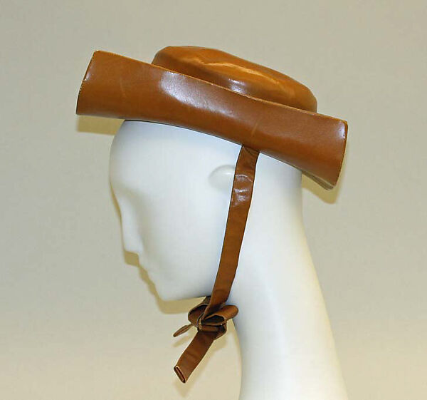 Hat, André Courrèges (French, Pau 1923–2016 Neuilly-sur-Seine), plastic, French