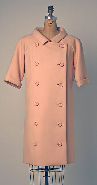 Coatdress, André Courrèges (French, Pau 1923–2016 Neuilly-sur-Seine), wool, French 