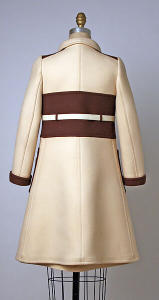 Ensemble, André Courrèges (French, Pau 1923–2016 Neuilly-sur-Seine), (a, c) wool; (b, d) leather, French