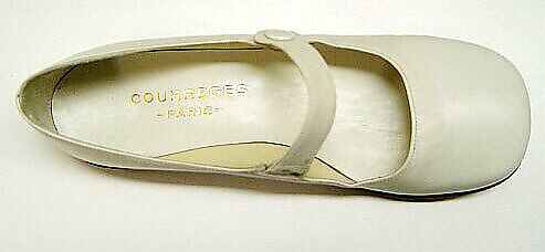 Shoes, André Courrèges (French, Pau 1923–2016 Neuilly-sur-Seine), leather, French