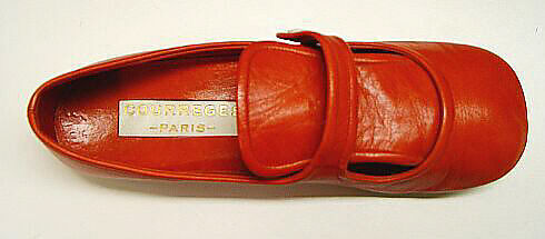 Shoes, André Courrèges (French, Pau 1923–2016 Neuilly-sur-Seine), leather, French