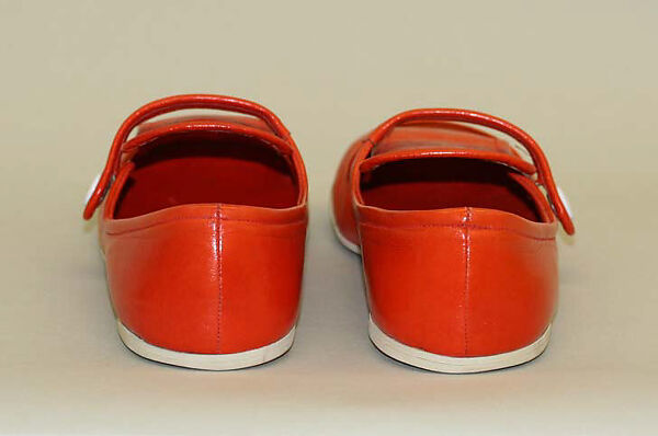 Shoes, André Courrèges (French, Pau 1923–2016 Neuilly-sur-Seine), leather, French