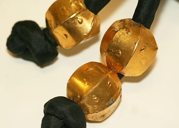 Belt, Mary McFadden (American, born New York 1938–2024 Southampton, New York), silk, metal, American