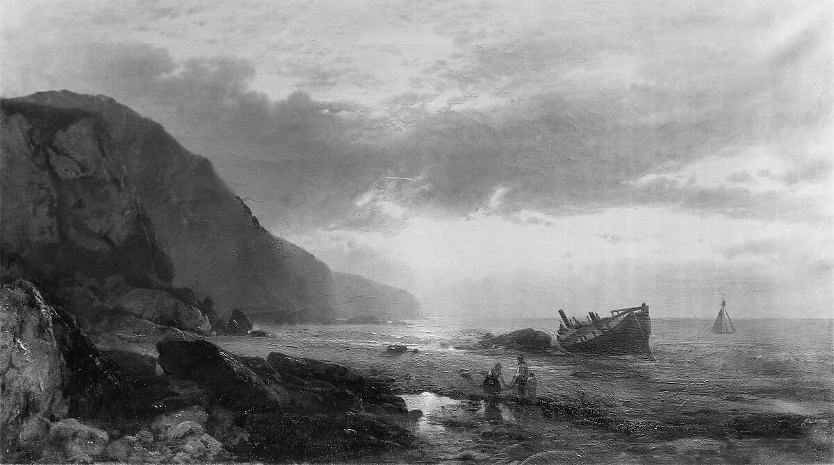 Seashore, Morning, William Hart (American, Paisley, Scotland 1823–1894 Mount Vernon, New York), Oil on canvas, American 