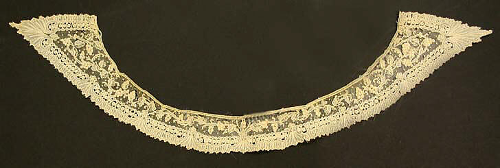 Collar, cotton, probably European 