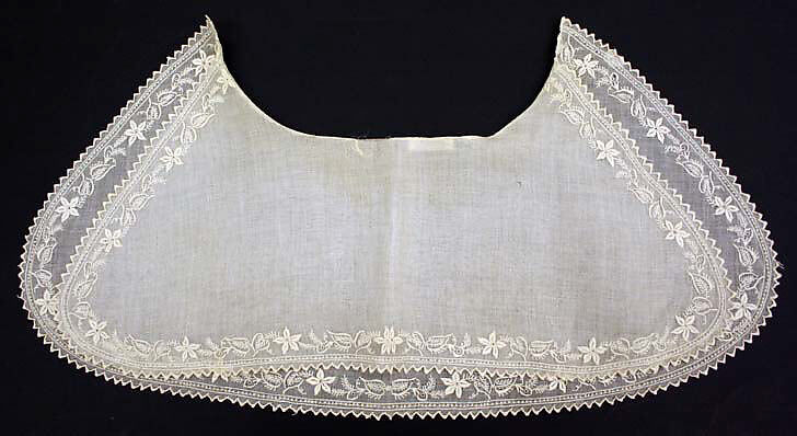 Collar, linen, probably American 