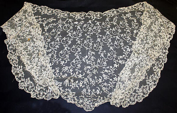 Shawl, cotton, probably American 